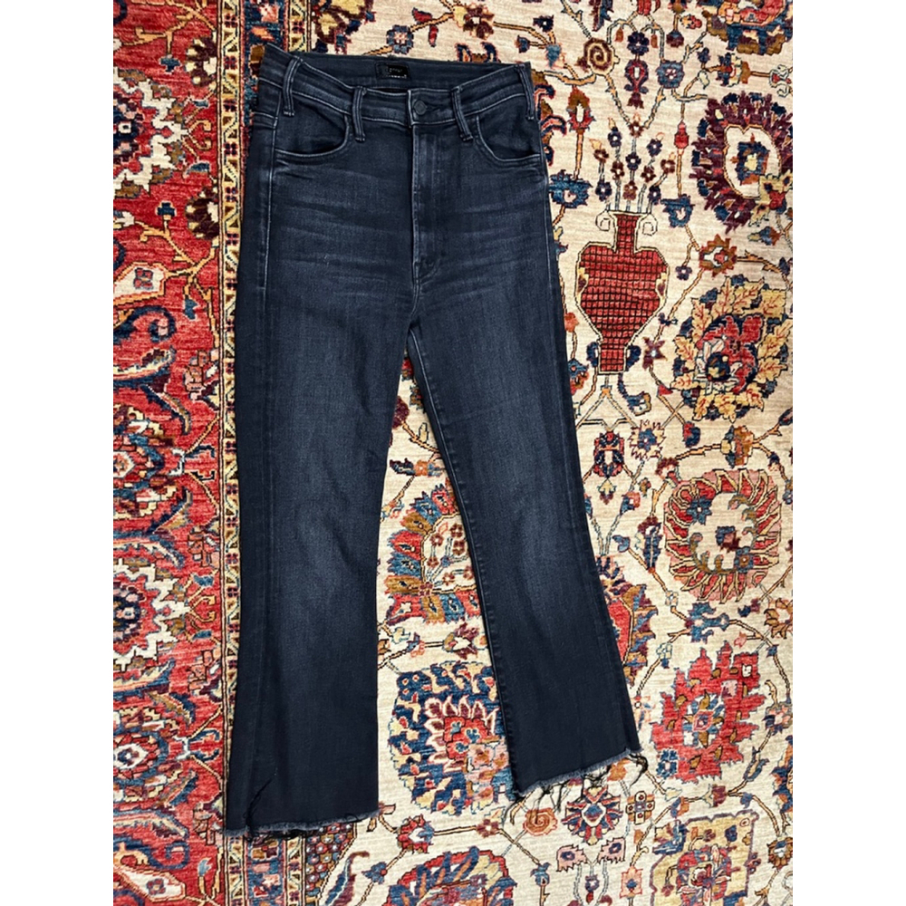 Mother The Huster Ankle Fray in Encounters At Night Wash Size 26